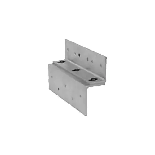 Electromagnetic Lock Top Jamp "Z'" Bracket Brushed Anodized Aluminum Electromagnetic Lock Top Jamp "Z'" Bracket Brushed Anodized Aluminum