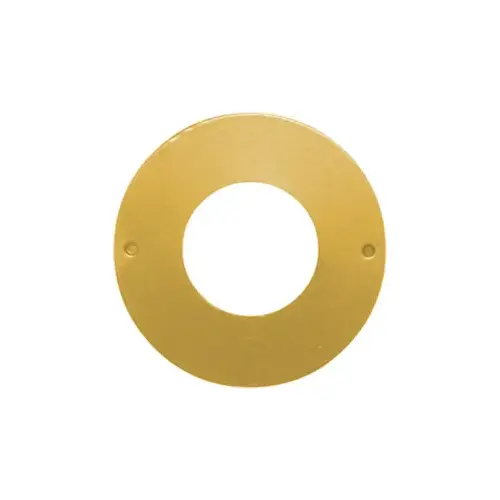 Cylinder Plate 2-5/8" Outside Diameter, Cylinder Hole 1-1/4" Diameter, 605/US3 Bright Brass Plated Cylinder Plate 2-5/8" Outside Diameter, Cylinder Hole 1-1/4" Diameter, 605/US3 Bright Brass Plated