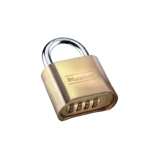 Combination Brass Padlock Gold Combination Brass Padlock Gold
