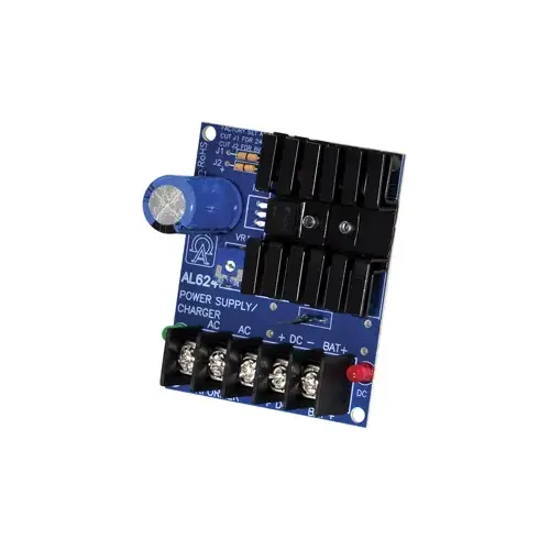 Linear Power Supply Board, Input 16VAC to 24VAC, 20VA to 40VA, Single Selectable Output, 6/12VDC at 1.2A or 24VDC at 0.75A