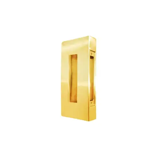 Mortise Lock Door Wrap 2-3/4" Backset, 1-3/4" Door, 5" W x 12" H, Rectangle Cut Out Size 1 5/8" x 7 5/16" & Door Edge Recess Cut Out (8" x 1-1/4"), Indent Latch Prep, 605/US3 Polish Brass Mortise Lock Door Wrap 2-3/4" Backset, 1-3/4" Door, 5" W x 12" H, Rectangle Cut Out Size 1 5/8" x 7 5/16" & Door Edge Recess Cut Out (8" x 1-1/4"), Indent Latch Prep, 605/US3 Polish Brass