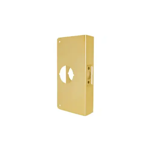 WRAP AROUND CYLINDRICAL DOOR LOCKS WITH 2-1/8 IN. HOLE, 4 IN. X 9 IN Bright Brass