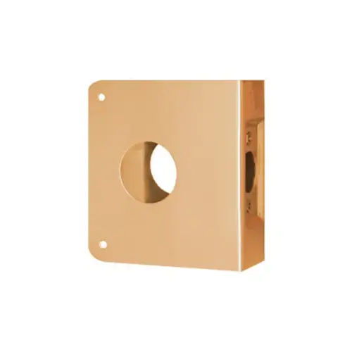 Door Wrap for Deadbolt 2-3/4" Backset, 1-3/4" Door, 4-1/4" W x 4-5/16" H, 1-1/2" Hole, Indent Latch Prep, 612/US10 Bronze Door Wrap for Deadbolt 2-3/4" Backset, 1-3/4" Door, 4-1/4" W x 4-5/16" H, 1-1/2" Hole, Indent Latch Prep, 612/US10 Bronze