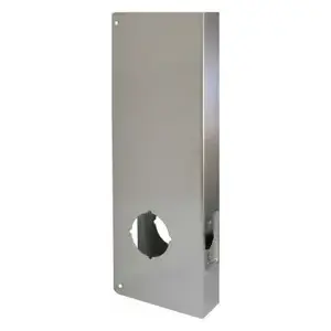 Don Jo 14-S-CW Door Wrap 2-3/4" Backset, 1-3/4" Door, 5" W x 14", 2-1/8" Hole, Indent Latch Prep, 630/US32D Stainless Steel