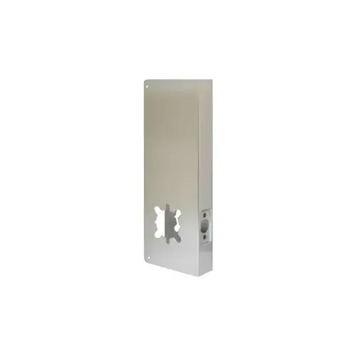 Door Wrap 2-3/4" Backset, 1-3/4" Door, 5" W x 14", 2-1/8" Hole, Indent Latch Prep, 630/US32D Stainless Steel