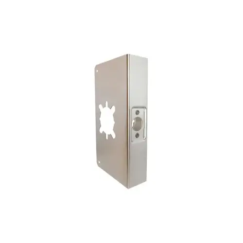 Door Wrap 2-3/4" Backset, 1-3/4" Door, 5-1/8" W x 12" H, 2-1/8" Hole, Indent Latch Prep, 630/US32D Stainless Steel