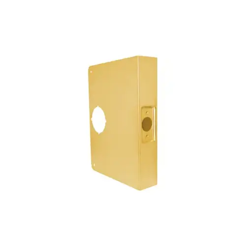 Door Wrap 5" Backset, 1-3/4" Door, 6-1/2" W x 9" H, 2-1/8" Hole, Indent Latch Prep, 605/US3 Polish Brass Door Wrap 5" Backset, 1-3/4" Door, 6-1/2" W x 9" H, 2-1/8" Hole, Indent Latch Prep, 605/US3 Polish Brass
