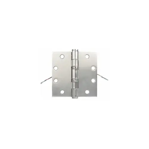 4.5" x 4" Electric Hinge Concealed 6 Wire Satin Stainless Steel Finish