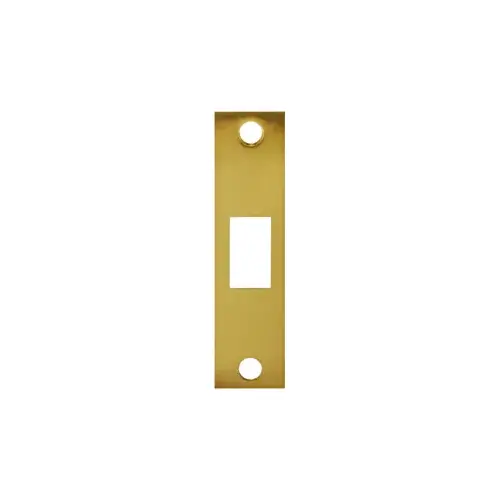 1-1/4" x 4-7/8" Deadbolt Strike Brass Plated Finish 1-1/4" x 4-7/8" Deadbolt Strike Brass Plated Finish
