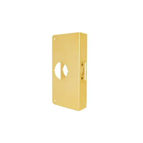 Door Wrap 2-3/4" Backset, 1-3/8" Door, 4-1/4" W x 9-3/4" H, 2-1/8" Hole, Indent Latch Prep, 605/US3 Polish Brass Door Wrap 2-3/4" Backset, 1-3/8" Door, 4-1/4" W x 9-3/4" H, 2-1/8" Hole, Indent Latch Prep, 605/US3 Polish Brass