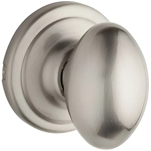 Passage, Laurel Knob, Non-Keyed, Medium Duty, Cylindrical Lock, 6-Way Adjustable Latch, Radius Corner Strike, UL, Grade 2, US15/619 Satin Nickel