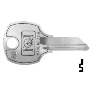 Compx Security D8785 National Original Key Blanks 1069N RO3 Brass