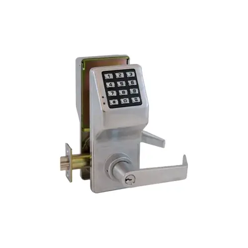 DL2700 Series Trilogy T2 Weatherproof Cylindrical Electronic Digital Lock, Satin Chrome