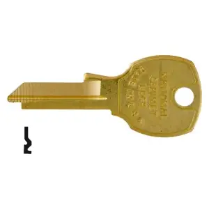 Compx Security D4300 J Key for 1000PS-1999PS/3000PS Brass