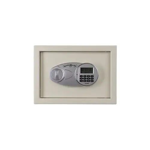 Home Security Safe with DL600 Electronic Keypad, Cream Colored, 22lb Beige
