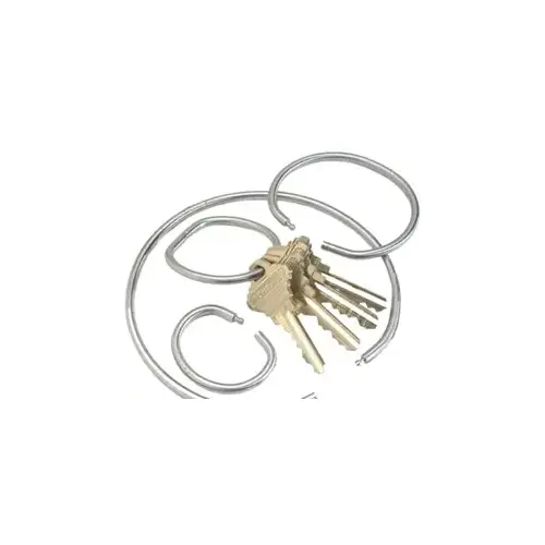 Tamper-Proof Stainless Steel Key Ring, 1" Diameter
