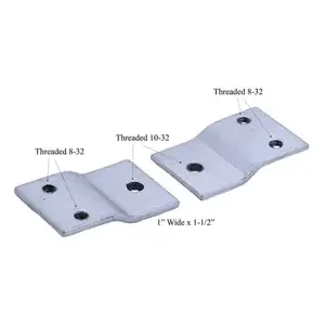 Major Mfg LMB-12 Major Mortise Lock Mounting Bracket for Hollow Steel Doors Pair Zinc Plated