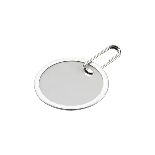 Paper Key Tag with Elliptical Ring, 1-1/4" diameter White - pack of 50 Paper Key Tag with Elliptical Ring, 1-1/4" diameter White - pack of 50