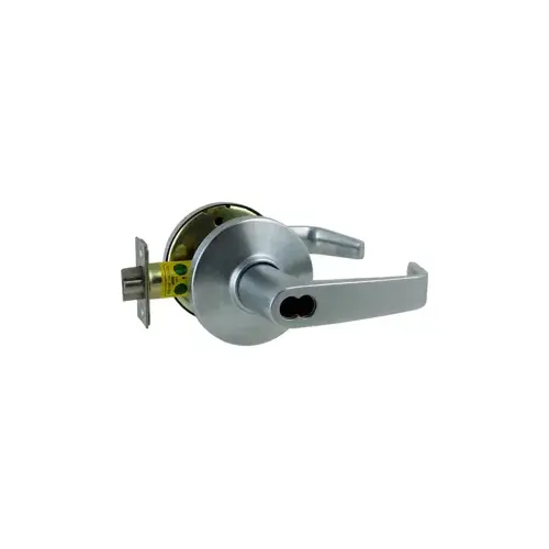 9K Series 2-3/4" Backset 7 Pin Entry 15 Lever and D Rose with ANSI Strike Less Core Satin Chrome Finish 9K Series 2-3/4" Backset 7 Pin Entry 15 Lever and D Rose with ANSI Strike Less Core Satin Chrome Finish