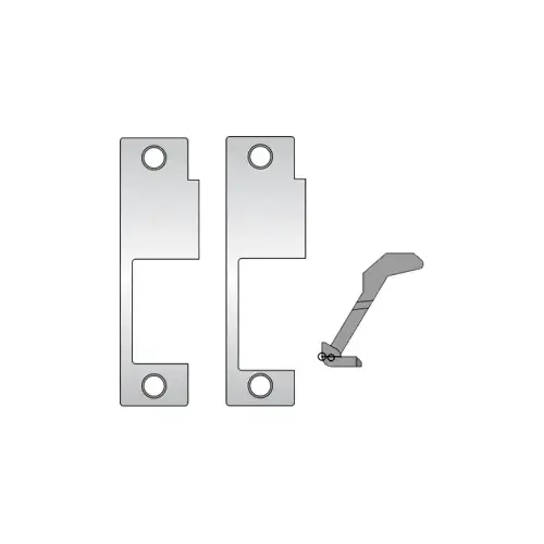 Faceplate 4-7/8" x 1-1/4" for Schlage L9000 Mortise Locks, 8500 Series, 630/US32D Stainless Steel