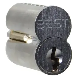 BEST 1C7F1626 Interchangeable Core - Keyway Type F, 7 Pins, Steel-568866