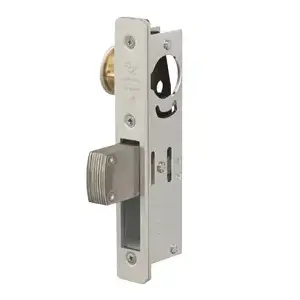 Adams Rite MS1850S-310-628 MS1850S DEADLOCK, 1-1/8 IN. BACKSET ANSI ALUMINUM Silver
