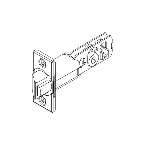 2-3/8" Backset Gate Latch with Square Face Bright Brass Finish 2-3/8" Backset Gate Latch with Square Face Bright Brass Finish
