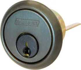 Schlage Commercial Conventional Rim Everest Cylinder C145 Keyway with Horizontal Tailpiece Oil Rubbed Bronze Finish 20-022C145 613