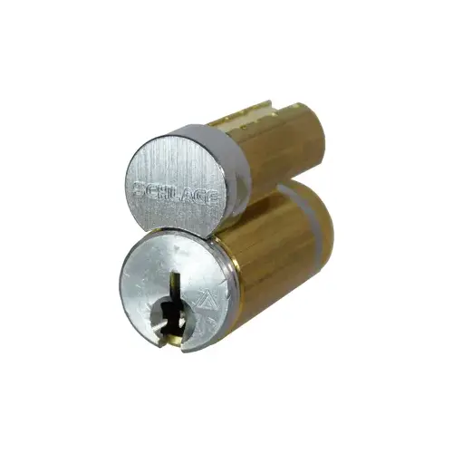 FSIC Core, 6-pin, C123 Keyway, 1 Bitted, 2 Keys, Satin Chrome Finish, Non-handed Satin Chrome FSIC Core, 6-pin, C123 Keyway, 1 Bitted, 2 Keys, Satin Chrome Finish, Non-handed Satin Chrome