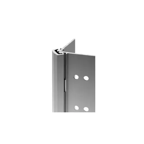 ATW-12, Accessible Through-Wire Power Transfer, 12 Wire, Full Mortise Heavy Duty Geared Continuous Hinge, No Door Inset, Flush Mount, 95", ATW 52-5/8" Centerline From Top of Hinge, 90-Degree Door Opening Cover Plate, Up to 600lbs, High Frequency, 628/US28/CL Clear Anodized