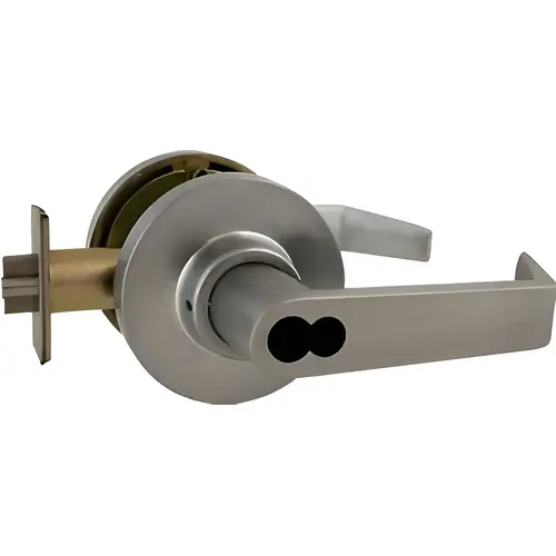195RAB IC Entry Lever Lockset Satin Chrome