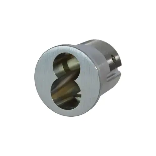 Full Size Interchangeable Housing Less Core with Compression Ring; Spring; 3/8" Blocking Ring; and L Cam Satin Chrome Finish Full Size Interchangeable Housing Less Core with Compression Ring; Spring; 3/8" Blocking Ring; and L Cam Satin Chrome Finish