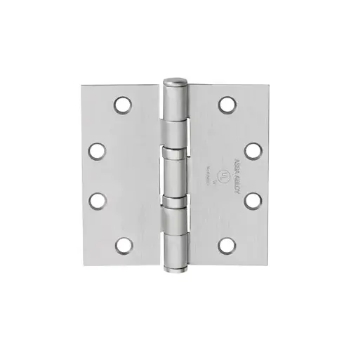 5-Knuckle Hinge, Standard Weight, Full Mortise, Oil Impregnated Bearing (TA), 5.0" x 4.5" (5045), Steel Base, 652/626/US26D Satin Chrome 5-Knuckle Hinge, Standard Weight, Full Mortise, Oil Impregnated Bearing (TA), 5.0" x 4.5" (5045), Steel Base, 652/626/US26D Satin Chrome
