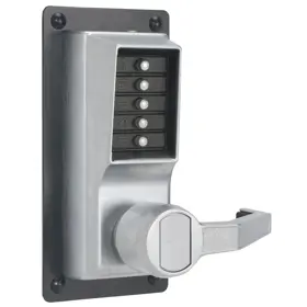 Kaba Access LP1000 Series Mechanical Pushbutton Exit Trim Satin Chrome LRP1010-26D-41