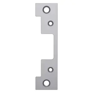 HES 501 630 Faceplate 4-7/8" x 1-1/4", Cylindrical Latch, Metal Frame, 5000/5200 Series, 630/US32D Stainless Steel