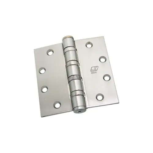 Full Mortise Hinge, 5-Knuckle, Heavy Weight, 4-1/2" x 4-1/2", Square Corner, Non-Removable Pin, Satin Chrome Full Mortise Hinge, 5-Knuckle, Heavy Weight, 4-1/2" x 4-1/2", Square Corner, Non-Removable Pin, Satin Chrome
