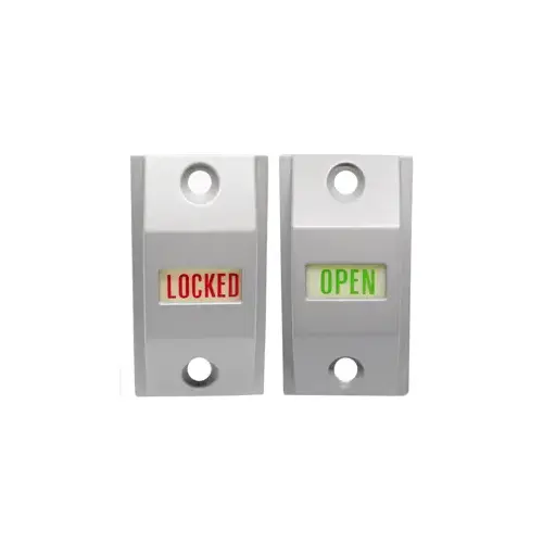 Exit Indicator, Standard 1-3/4" Door, Satin Aluminum Ritecoat Paint Exit Indicator, Standard 1-3/4" Door, Satin Aluminum Ritecoat Paint
