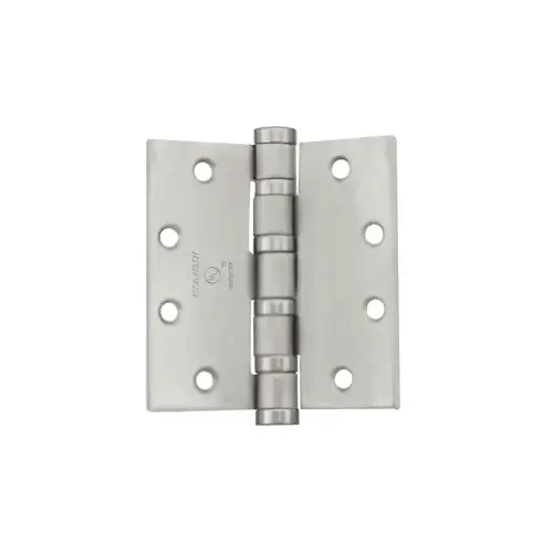 5-Knuckle, Heavy Weight, Full Mortise Hinge, Ball Bearing, 4.5" x 4.5" (4545), Non-Ferrous Base, 630/US32D Satin Stainless Steel 5-Knuckle, Heavy Weight, Full Mortise Hinge, Ball Bearing, 4.5" x 4.5" (4545), Non-Ferrous Base, 630/US32D Satin Stainless Steel