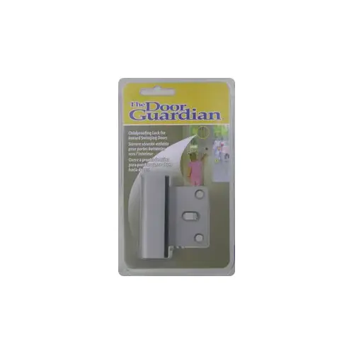 Door Guardian Security Latch Satin Nickel