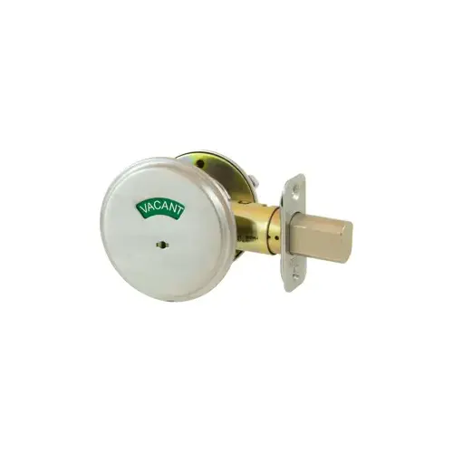 Grade 2 Occupancy Indicator Deadbolt with 12287 Latch and 10094 Strike Satin Chrome Finish