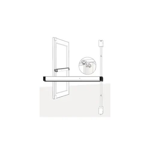 Adams Rite 8211MLR-36-24V Surface Vertical Rod Exit Device (SVR ...