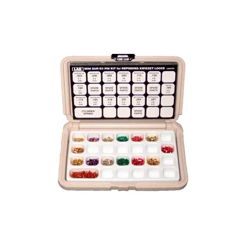 Mini Dur-X Pin Kit, Kwikset, (Polyethylene) Mini Dur-X Pin Kit, Kwikset, (Polyethylene)
