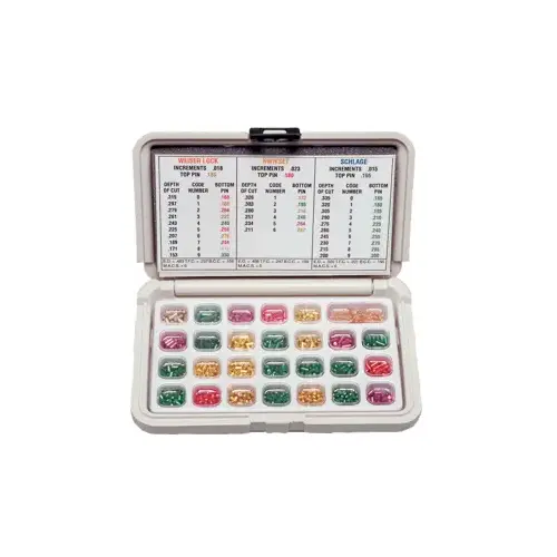 Mini Dur-X Pin Kit, 3-In-1 Kwikset, Schlage & Weiser (Polyethylene) Mini Dur-X Pin Kit, 3-In-1 Kwikset, Schlage & Weiser (Polyethylene)