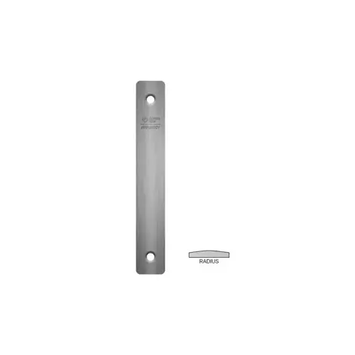 Radius Blank Face Plate Kit, Aluminum Material, 1" X 6-7/8" Dimensions, Clear Anodized Finish Radius Blank Face Plate Kit, Aluminum Material, 1" X 6-7/8" Dimensions, Clear Anodized Finish