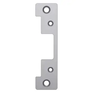 HES 501A 630 Faceplate 4-7/8" x 1-1/4", Cylindrical Latch, Aluminum Frame, 5000/5200 Series, 630/US32D Stainless Steel