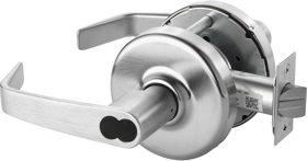Corbin Russwin CLX3355-NZD-626-CT6D Grade 1 Classroom Newport Cylindrical Lever, Corbin Large Format IC 6-Pin Prep with Disposible Plastic Core, (Less LFIC CR8000 Core), 2-3/4" Backset, ANSI Strike SA114, Grade 1, 626/US26D Satin Chrome