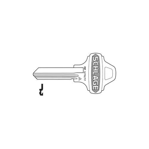 Full Size Everest Standard Key Blank C145 Keyway, Brass