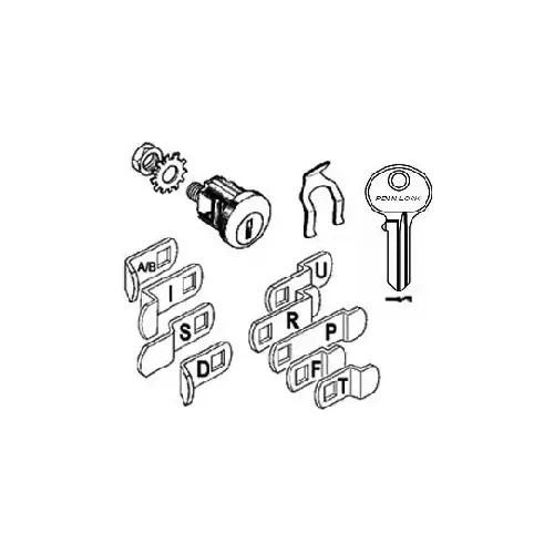 Universal Mail Box Lock 9 Cams, HL1 Keyway