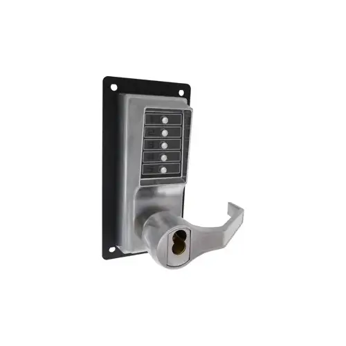 LP1000 Series Mechanical Pushbutton Exit Trim, Satin Chrome LP1000 Series Mechanical Pushbutton Exit Trim, Satin Chrome