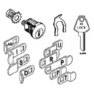 XL Lock XL-231-XL2 Universal Mail Box Lock 9 Cams, XL2 Keyway